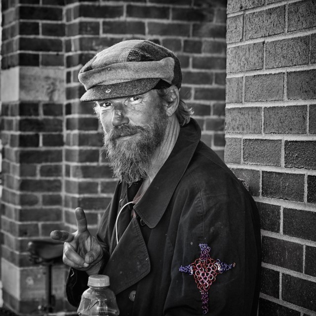 gratitude expressed, "made this cross for me."