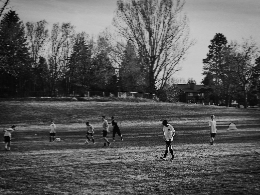 Early spring...floods with the sound of children